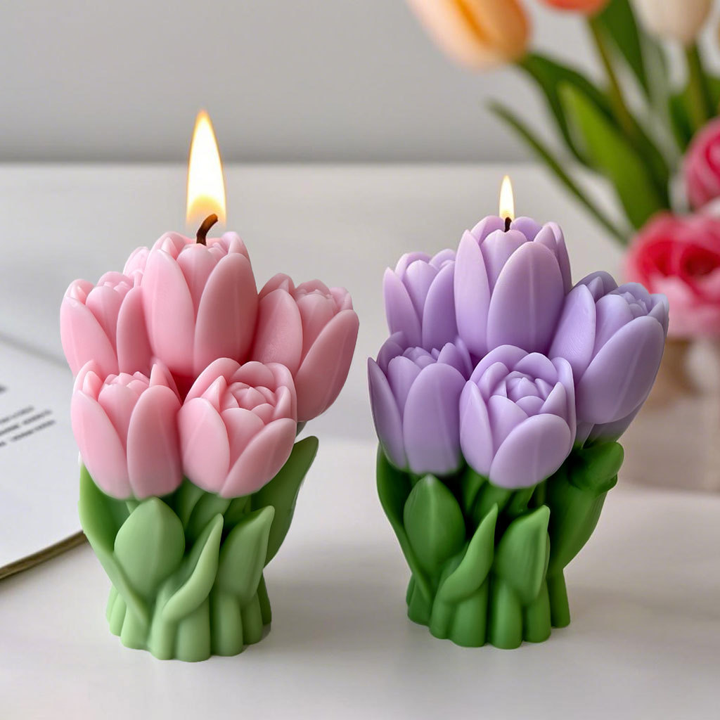 هدية عيد الحب باقة توليب قالب  - مراجعة Candle Supplies Shop وسعره