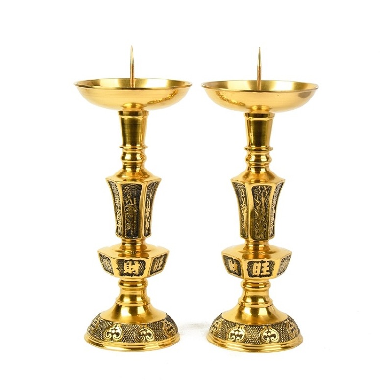 زوج من حاملات الشموع النحاسية  - مراجعة Luxury Candle Supplies Usa وسعره